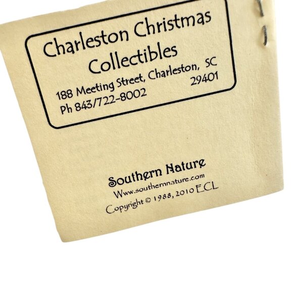 Southern Natures Cotton Angel Ornament Handcrafted w Blue Ribbon Christmas - Picture 6 of 6